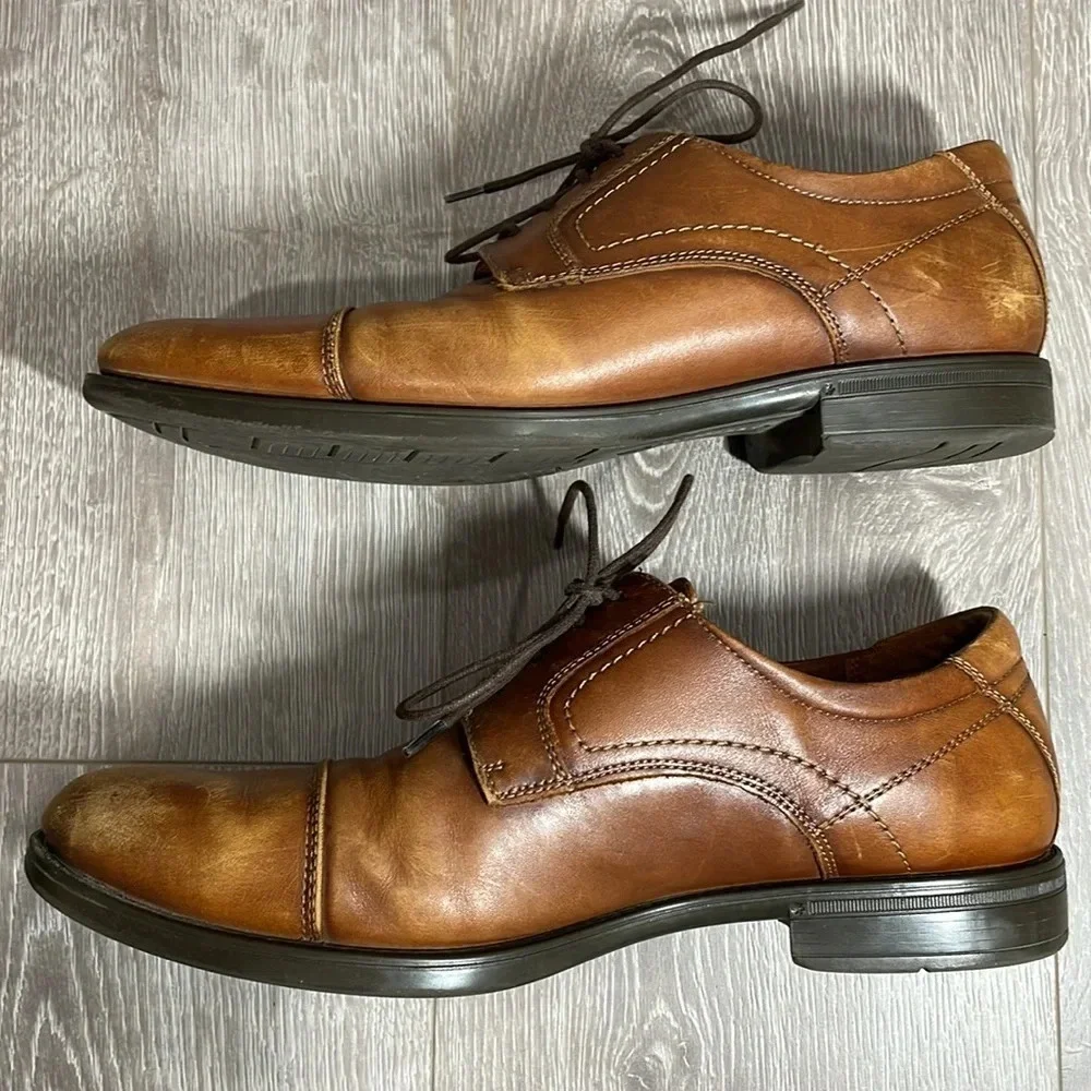 Florsheim Finance Cap Toe Oxfords Cognac 10D